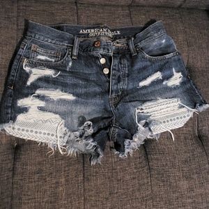 American Eagle Vintage High Rise Festival Shorts
